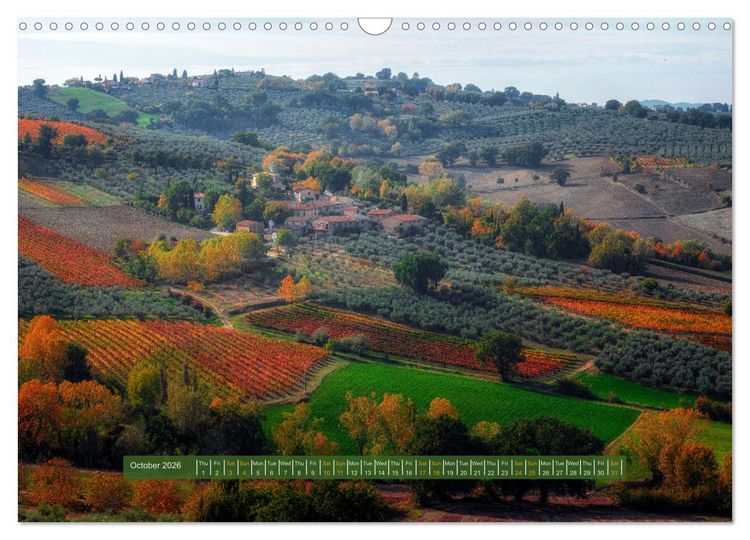 Produktbild: Umbria The green heart of Italy (Wall Calendar 2026 DIN A3 landscape), CALVENDO 12 Month Wall Calendar