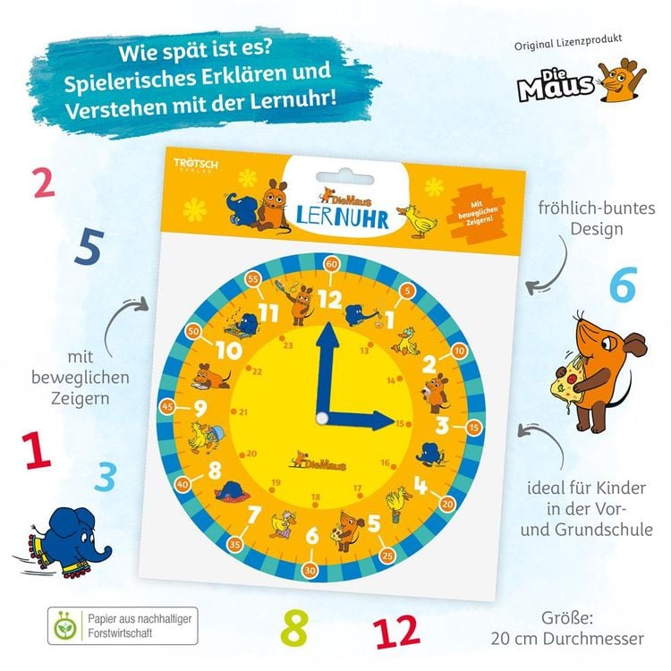 Produktbild: Die Maus Lernuhr