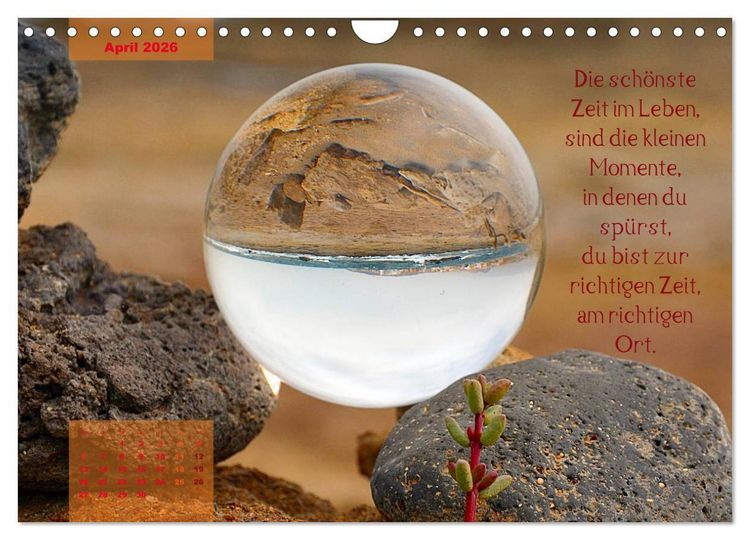 Produktbild: Die Welt in der Kugel (Wandkalender 2026 DIN A4 quer), CALVENDO Monatskalender
