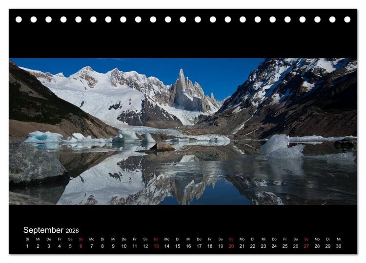 Produktbild: Patagonien - Ungez&auml;hmtes Land (Tischkalender 2026 DIN A5 quer), CALVENDO Monatskalender
