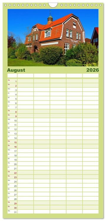 Produktbild: Familienplaner 2026 - Neuharlingersiel - Ostfrieslands sch&ouml;nstes Hafenst&auml;dtchen mit 5 Spalten (Wandkalender, 21 x 45 cm) CALVENDO
