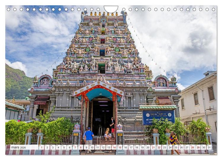 Produktbild: Seychelles - Des &icirc;les de r&ecirc;ve dans l'oc&eacute;an Indien (Calendrier mural 2026 DIN A4 vertical), CALVENDO calendrier mensuel