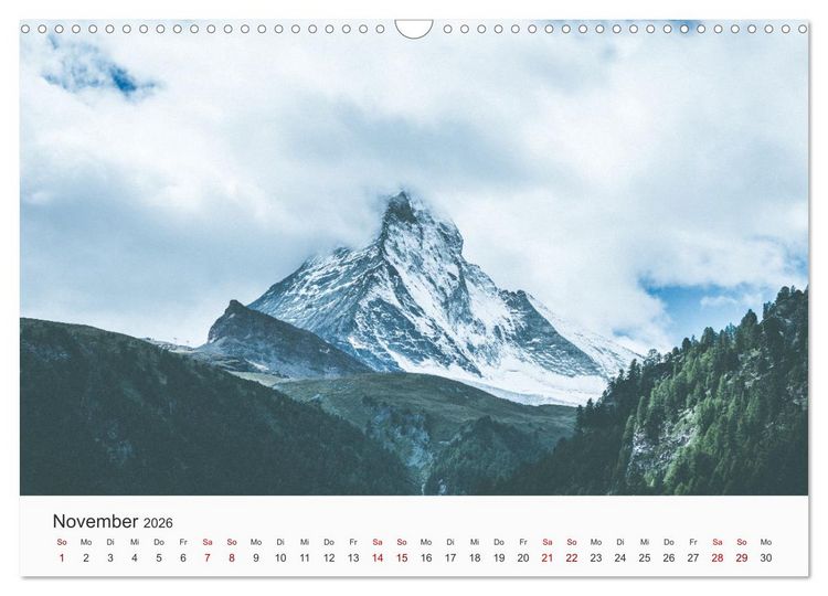 Produktbild: Matterhorn - Wahrzeichen der Schweiz (Wandkalender 2026 DIN A3 quer), CALVENDO Monatskalender