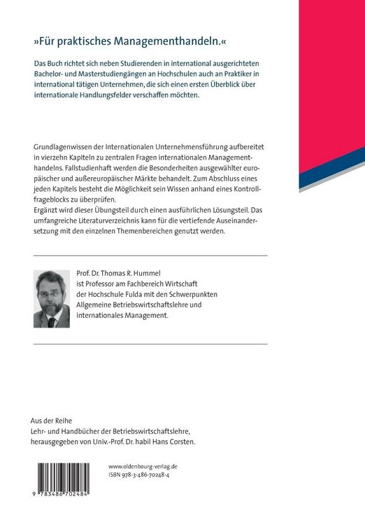 Produktbild: Unternehmensf&uuml;hrung im internationalen Kontext