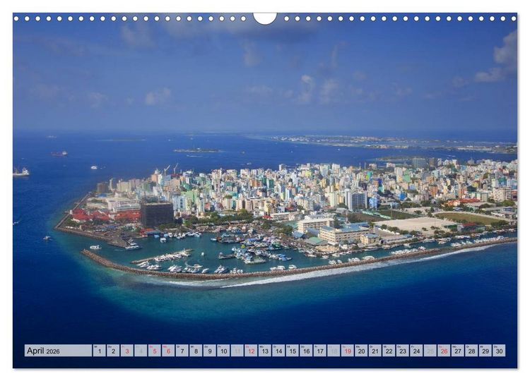 Produktbild: MALEDIVEN (Wandkalender 2026 DIN A3 quer), CALVENDO Monatskalender