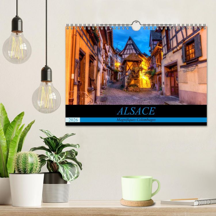 Produktbild: Alsace, magnifiques colombages (Calendrier mural 2026 DIN A4 vertical), CALVENDO calendrier mensuel