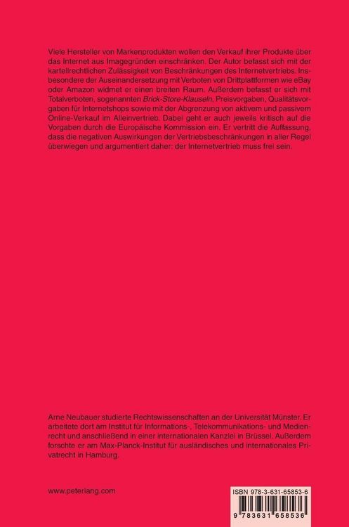 Produktbild: Internetvertrieb im Kartellrecht