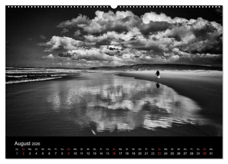 Produktbild: Das Licht in Schwarz und Wei&szlig; (Wandkalender 2026 DIN A2 quer), CALVENDO Monatskalender