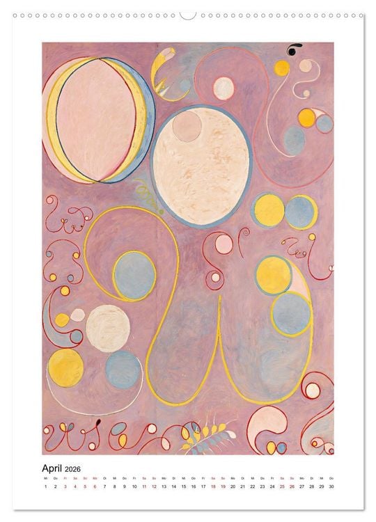 Produktbild: Hilma af Klint - Ein Jahr voller mystischer Kunst (hochwertiger Premium Wandkalender 2026 DIN A2 hoch), Kunstdruck in Hochglanz