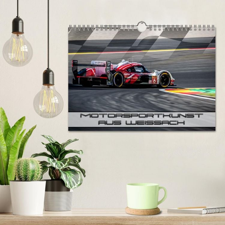Produktbild: Motorsportkunst aus Weissach (Wandkalender 2026 DIN A4 quer), CALVENDO Monatskalender