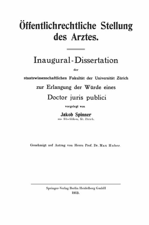 Produktbild: &Ouml;ffentlichrechtliche Stellung des Arztes