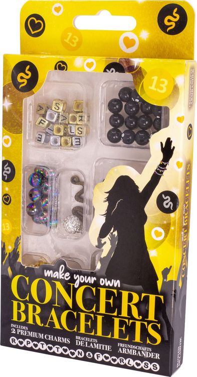 Produktbild: Display Concert Bracelets, DIY-Set, 24 St&uuml;ck/4-fach sortiert, Charms & Anh&auml;nger im Set