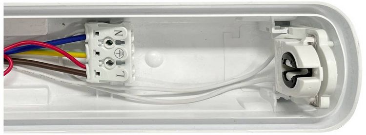 Produktbild: Sygonix LED-Feuchtraum-Wannenleuchte LED-R&ouml;hre T8 18W Neutralwei&szlig; Grau