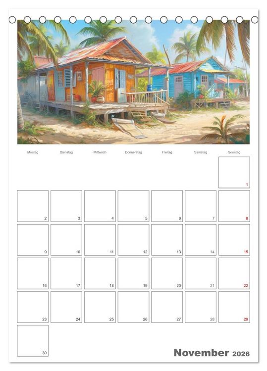 Produktbild: Die Karibik. Der Zauber tropischer Juwele (Tischkalender 2026 DIN A5 hoch), CALVENDO Monatskalender