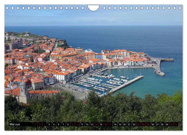Produktbild: Spaniens Baskenland (Wandkalender 2026 DIN A4 quer), CALVENDO Monatskalender