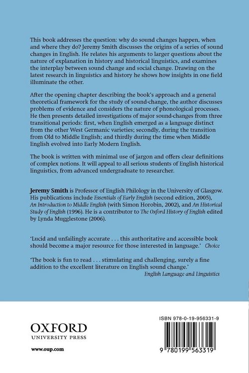 Produktbild: Sound Change and the History of English