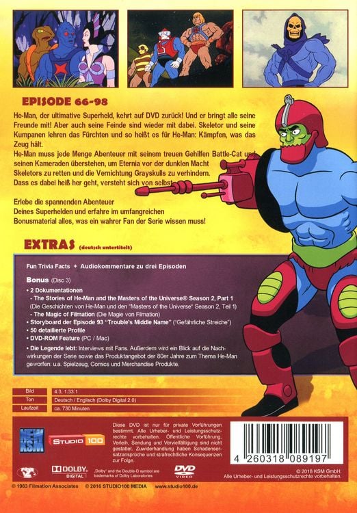 Produktbild: He-Man and the Masters of the Universe - Season 2/Vol. 1 [3 DVDs]