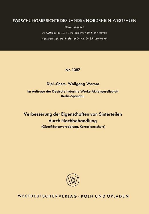 Produktbild: Verbesserung der Eigenschaften von Sinterteilen durch Nachbehandlung