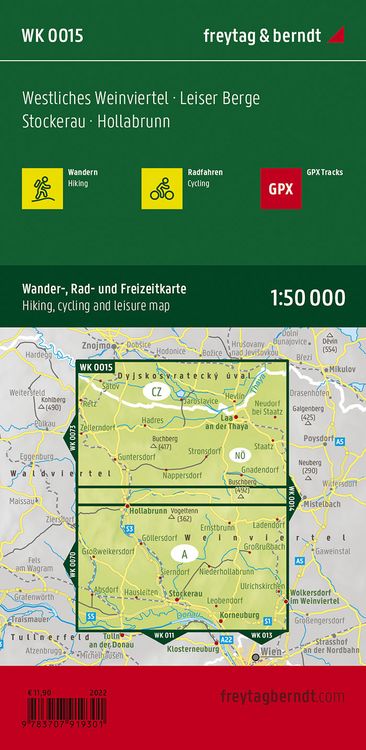 Produktbild: Westliches Weinviertel, Wander + Radkarte 1:50.000
