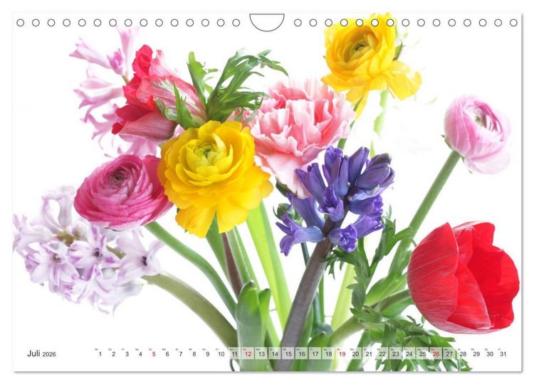 Produktbild: Blumenlust (Wandkalender 2026 DIN A4 quer), CALVENDO Monatskalender