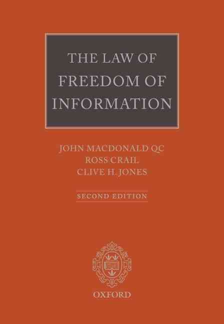 Produktbild: The Law of Freedom of Information