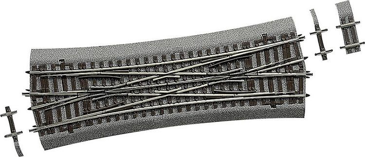 Produktbild: H0 RocoLine (mit Bettung) 42595 Kreuzungsweiche, doppelt 230mm 1St.