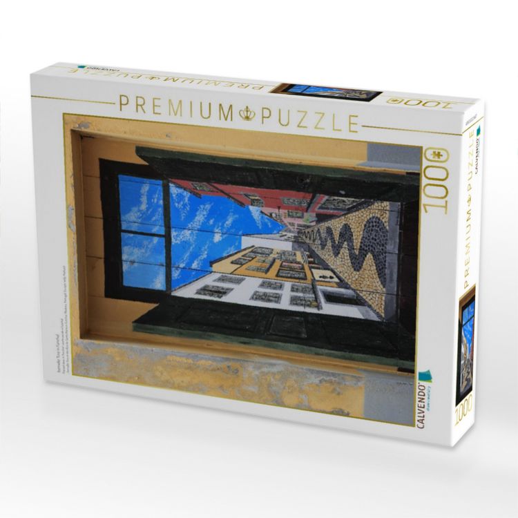 Produktbild: CALVENDO Puzzle bemalte T&uuml;re in Funchal | 1000 Teile Lege-Gr&ouml;&szlig;e 64x48cm Foto-Puzzle f&uuml;r gl&uuml;ckliche Stunden