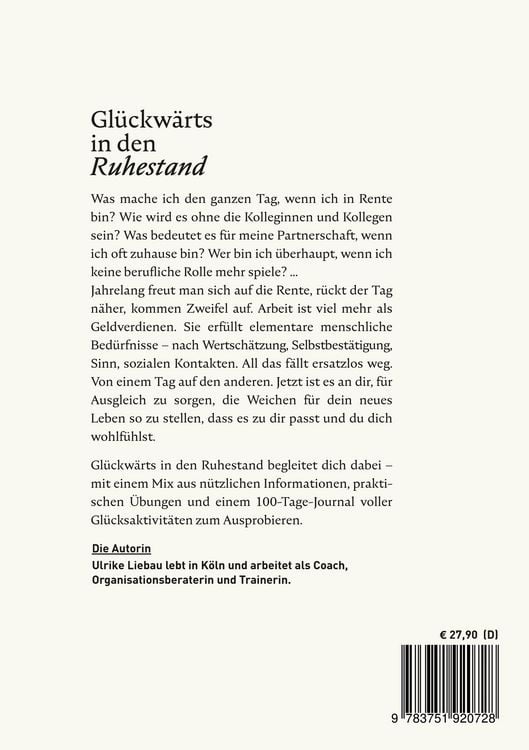 Produktbild: Gl&uuml;ckw&auml;rts in den Ruhestand