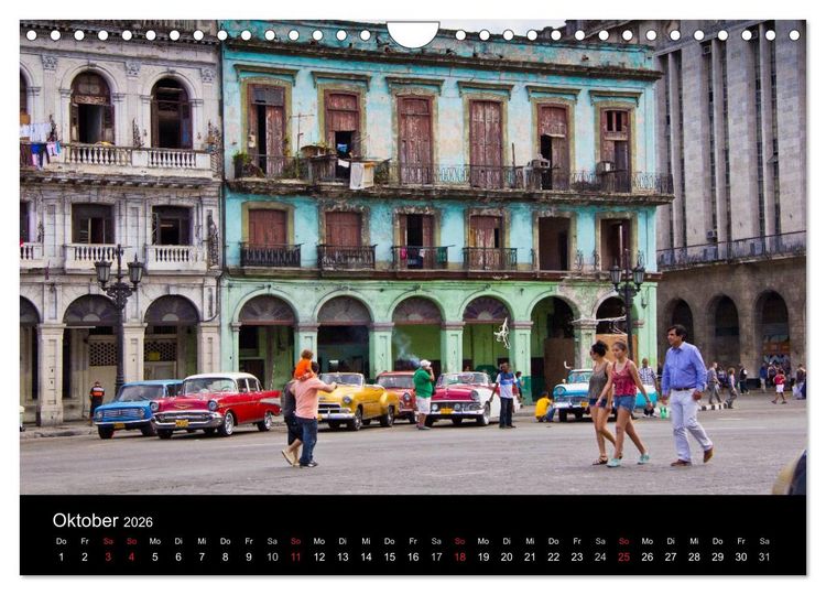 Produktbild: Kuba - Die Stra&szlig;en Havannas (Wandkalender 2026 DIN A4 quer), CALVENDO Monatskalender