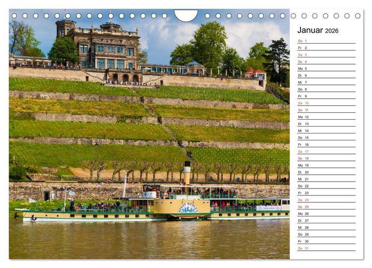 Produktbild: Schaufelraddampfer (Wandkalender 2026 DIN A4 quer), CALVENDO Monatskalender