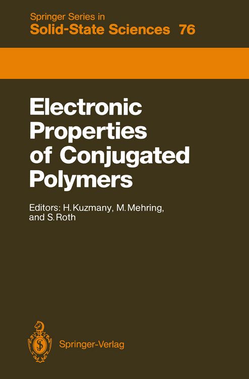 Produktbild: Electronic Properties of Conjugated Polymers