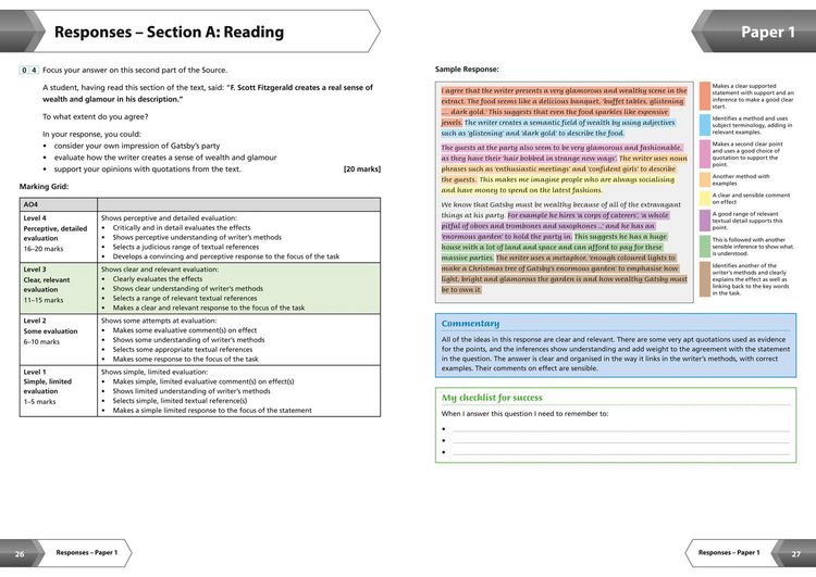 Produktbild: Collins GCSE 9-1 Revision - Aqa GCSE 9-1 English Language Exam Practice Workbook for Grade 5