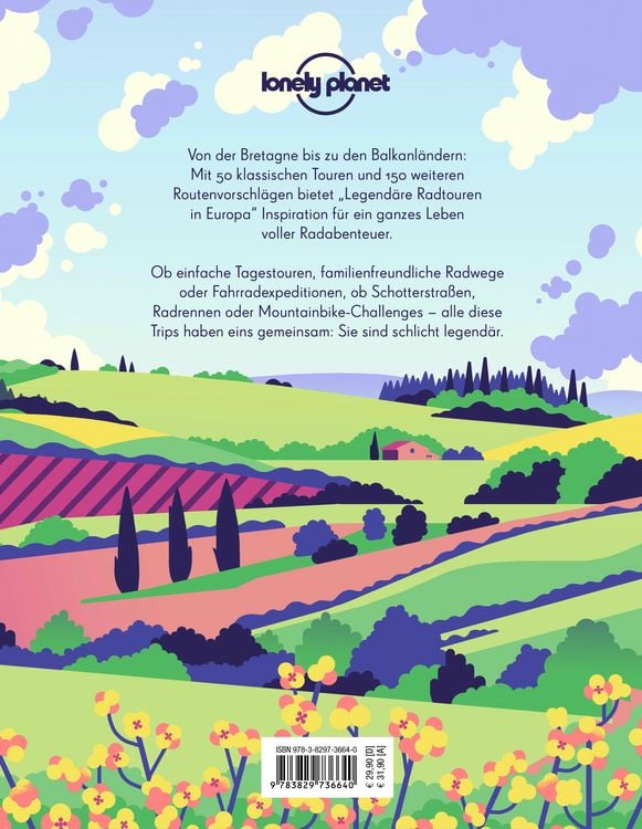 Produktbild: LONELY PLANET Bildband Legend&auml;re Radtouren in Europa