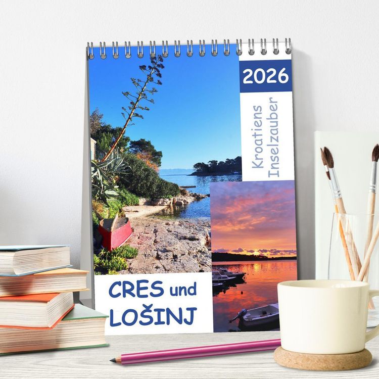 Produktbild: Kroatiens Inselzauber, Cres und Losinj (Tischkalender 2026 DIN A5 hoch), CALVENDO Monatskalender