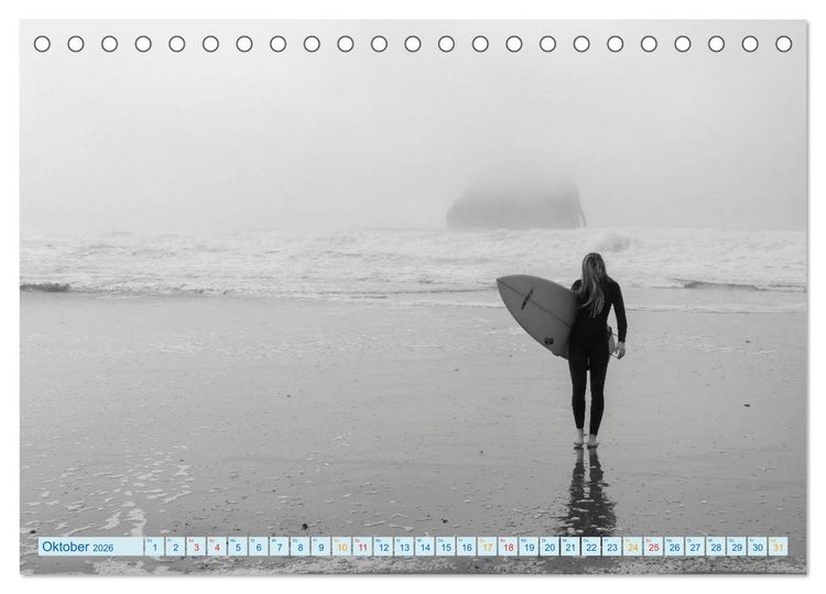 Produktbild: Surfen - so cool (Tischkalender 2026 DIN A5 quer), CALVENDO Monatskalender