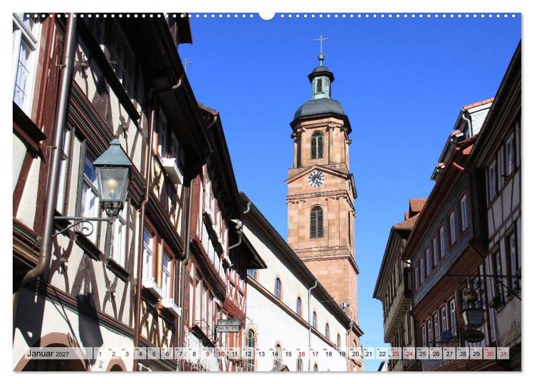 Produktbild: Wanderbares Miltenberg (hochwertiger Premium Wandkalender 2027 DIN A2 quer), Kunstdruck in Hochglanz