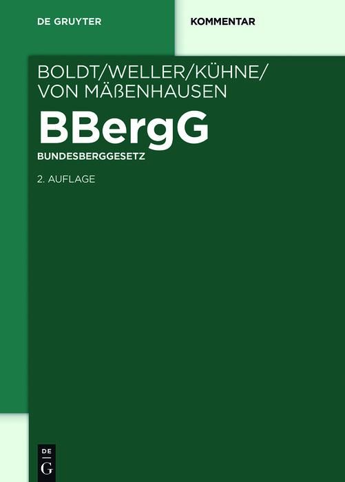 Produktbild: BBergG Bundesberggesetz