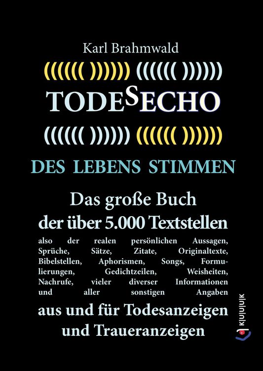 Produktbild: Todesecho. Des Lebens Stimmen