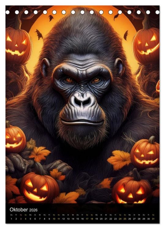 Produktbild: Crazy Safari (Tischkalender 2026 DIN A5 hoch), CALVENDO Monatskalender