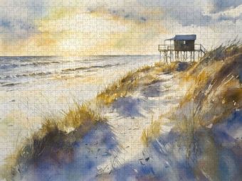 Produktbild: CALVENDO Puzzle Sonnenaufgang am Meer | 2000 Teile Lege-Gr&ouml;&szlig;e 90x67cm Foto-Puzzle f&uuml;r gl&uuml;ckliche Stunden