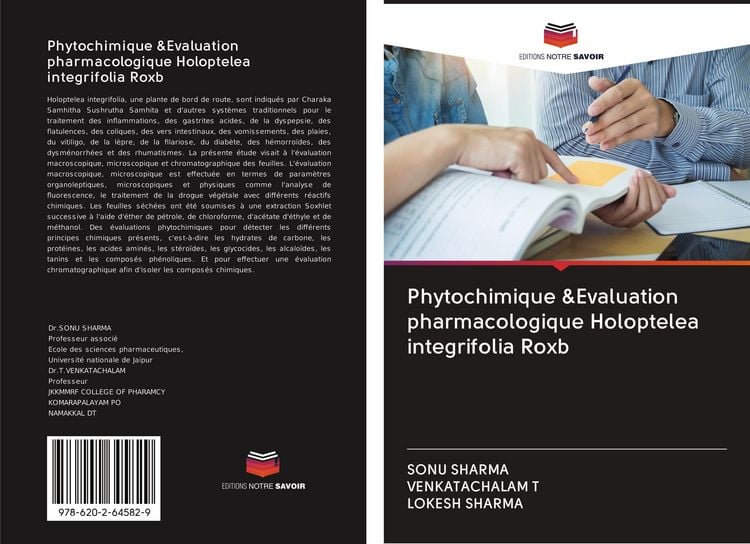 Produktbild: Phytochimique &Evaluation pharmacologique Holoptelea integrifolia Roxb