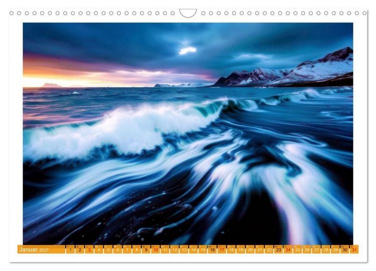 Produktbild: Langzeitbelichtung im hohen Norden (Wandkalender 2027 DIN A3 quer), CALVENDO Monatskalender