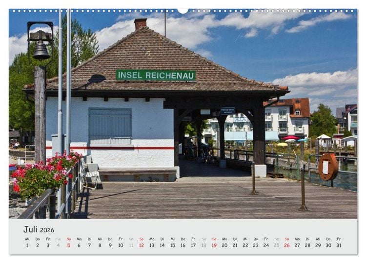 Produktbild: Insel Reichenau - Klosterinsel im Bodensee (hochwertiger Premium Wandkalender 2026 DIN A2 quer), Kunstdruck in Hochglanz