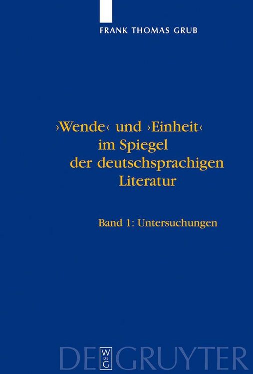 Produktbild: 'Wende' und 'Einheit' im Spiegel der deutschsprachigen Literatur