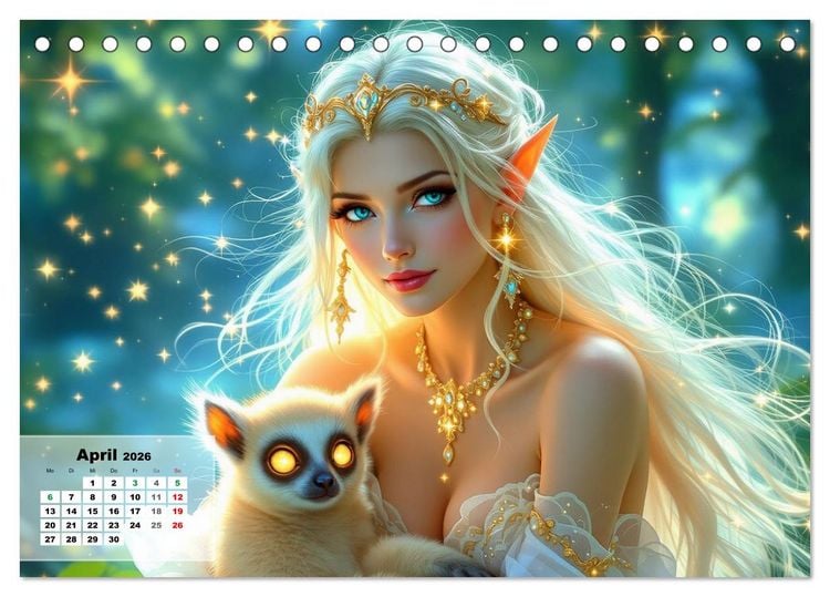 Produktbild: Wilde Seelen (Tischkalender 2026 DIN A5 quer), CALVENDO Monatskalender