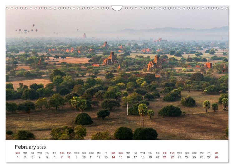 Produktbild: Bagan - Pagodas in the forest (Wall Calendar 2026 DIN A3 landscape), CALVENDO 12 Month Wall Calendar