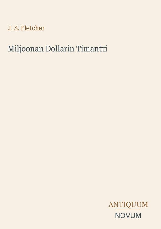 Produktbild: Miljoonan Dollarin Timantti