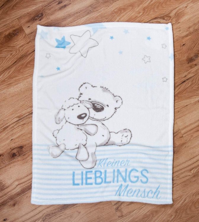 Produktbild: Herding 1440212014 - Lieblingsmensch, Decke, Polyester, blau, 75x100 cm