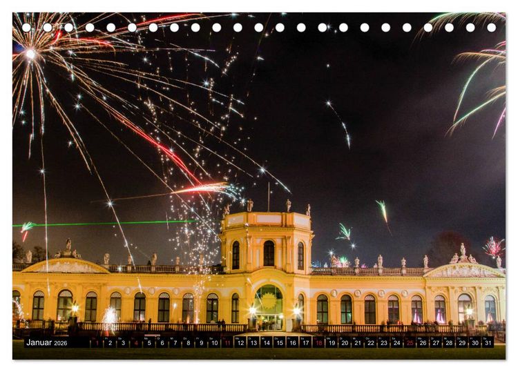 Produktbild: Kassel bei Nacht (Tischkalender 2026 DIN A5 quer), CALVENDO Monatskalender
