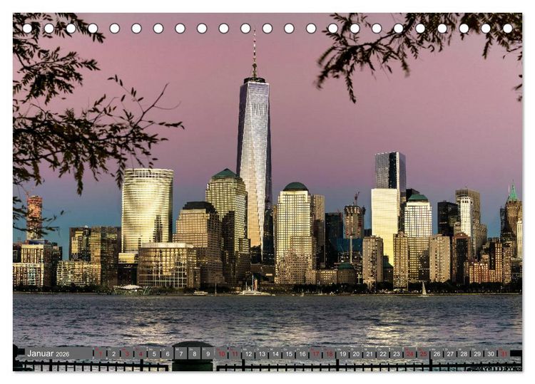 Produktbild: New York City Vibes (Tischkalender 2026 DIN A5 quer), CALVENDO Monatskalender